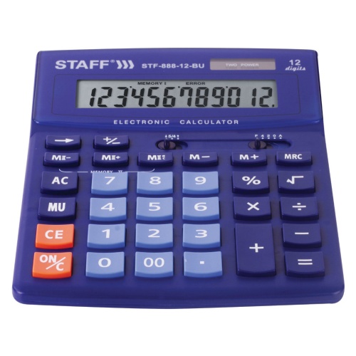 Калькулятор настольный Staff STF-888-12, 12 разрядов фото 4